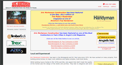 Desktop Screenshot of ericmortensonconstruction.com